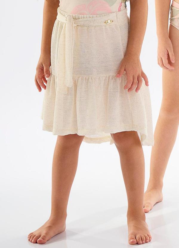 Vista 2 Saia Infantil em Tricot Linho Bege Up Baby Up Baby