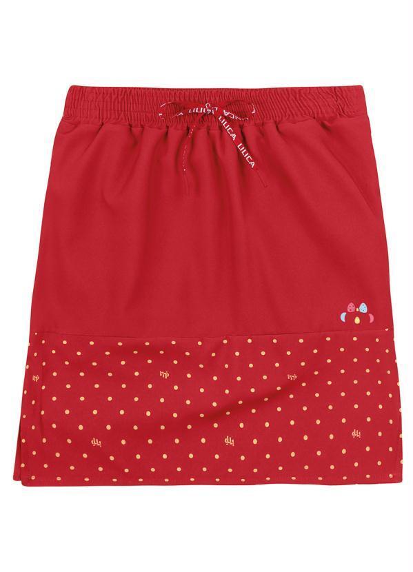 Vista 2 Saia Infantil MeninaVermelho Lilica Ripilica Lilica Ripilica