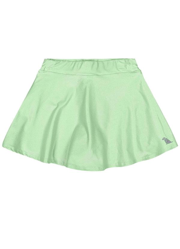 Vista 2 Saia Short Interno Malha Leve Quimby Verde Quimby