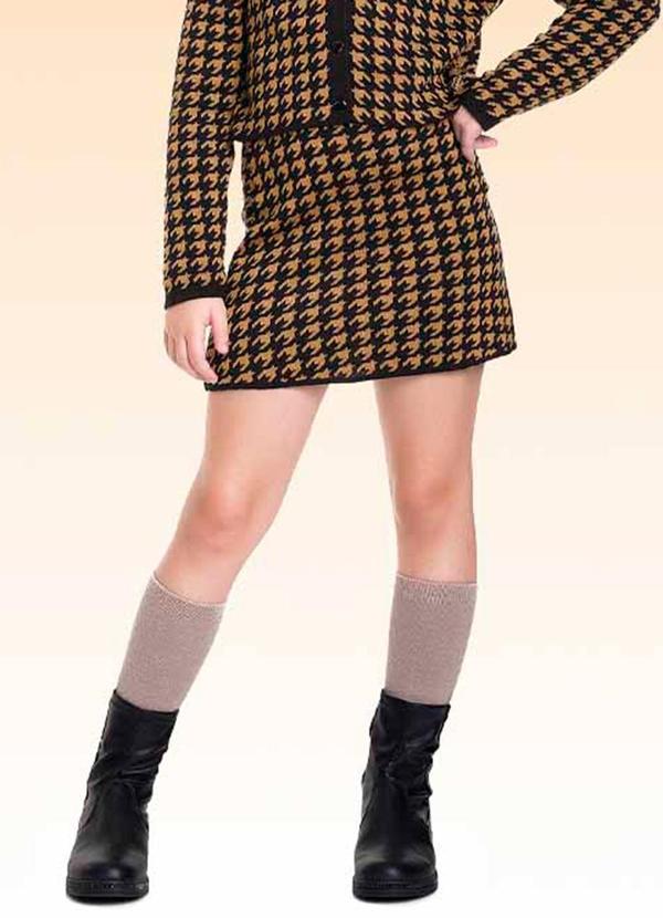 Vista 2 Saia Tricot Preto Fakini Kids Fakini Kids