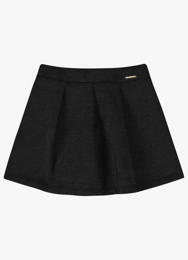 Saia Verão Menina Shorts Interno Preto