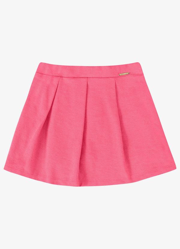 Saia Verão Menina Shorts Interno Rosa