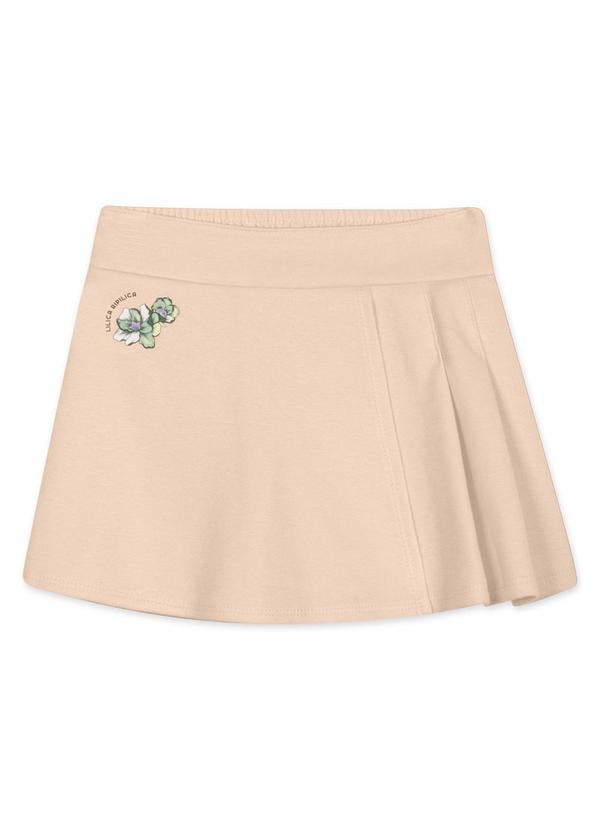 Vista 2 Short-Saia Infantil Feminino Laranja Lilica Ripilica Lilica Ripilica