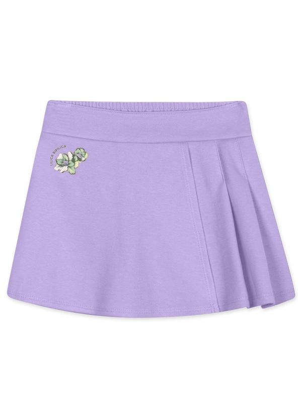 Vista 2 Short-Saia Infantil Feminino Roxo Lilica Ripilica Lilica Ripilica