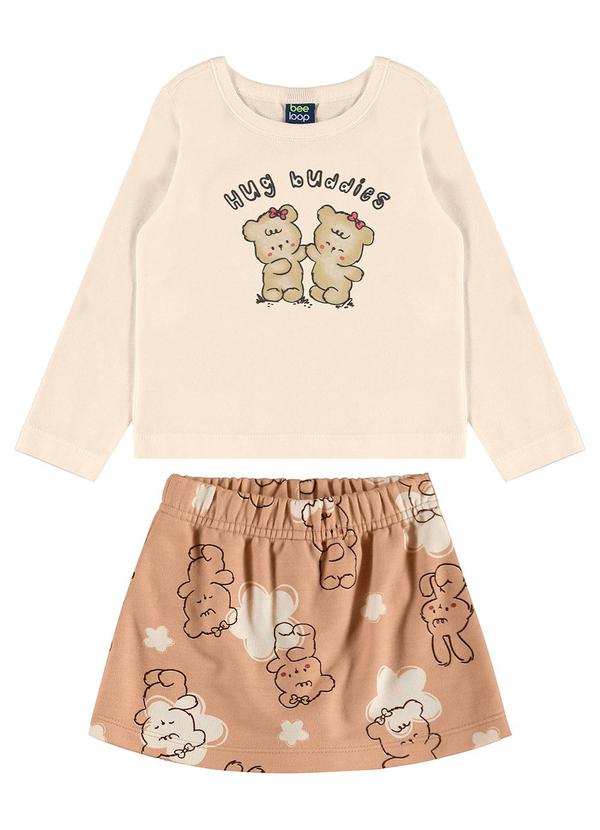 Conjunto Infantil Abraço de Amigo Bege