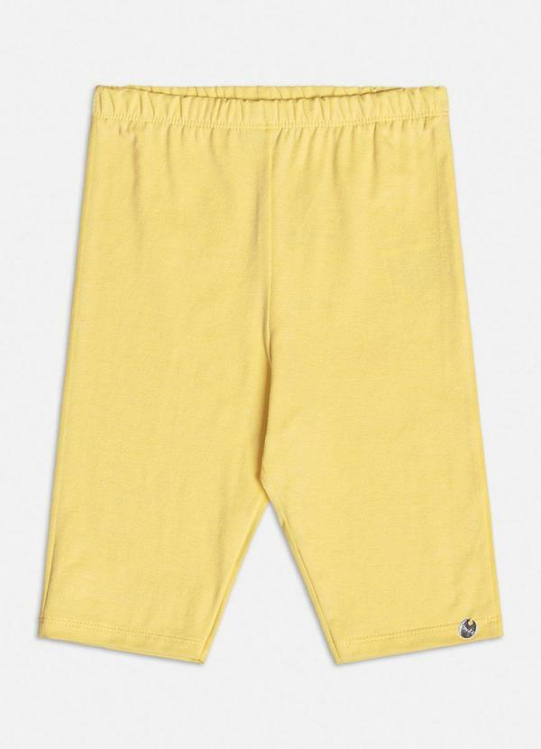 Bermuda Biker Básica Amarelo Manteiga Amarelo