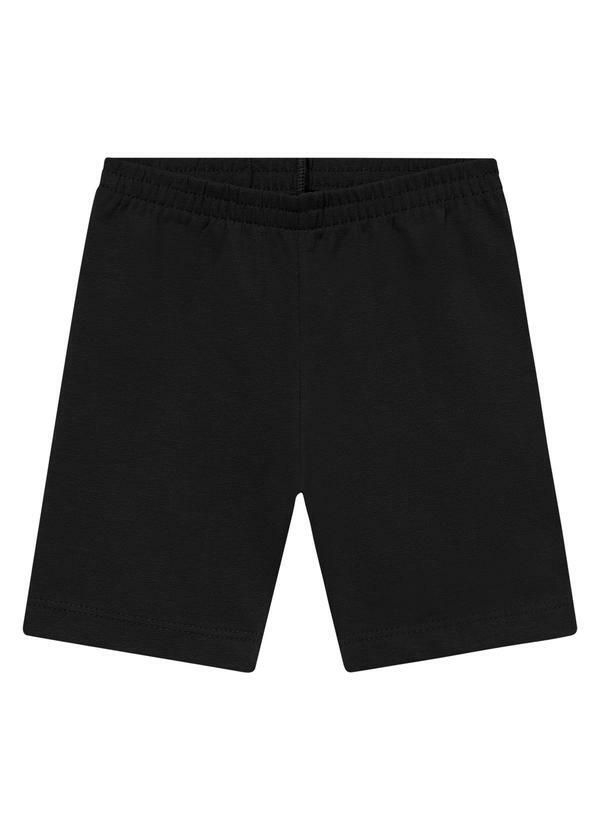 Bermuda Ciclista Básica Infantil Preto