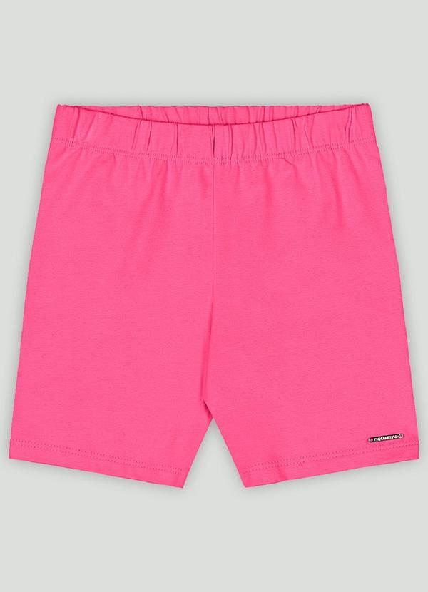 Bermuda Ciclista Infantil em Cotton Quimby Rosa