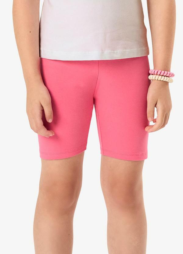 Bermuda Ciclista Infantil Feminina Rosa