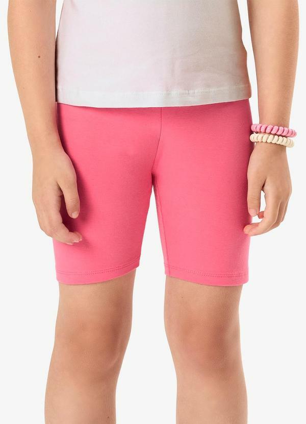 Bermuda Ciclista Infantil Feminina Rosa