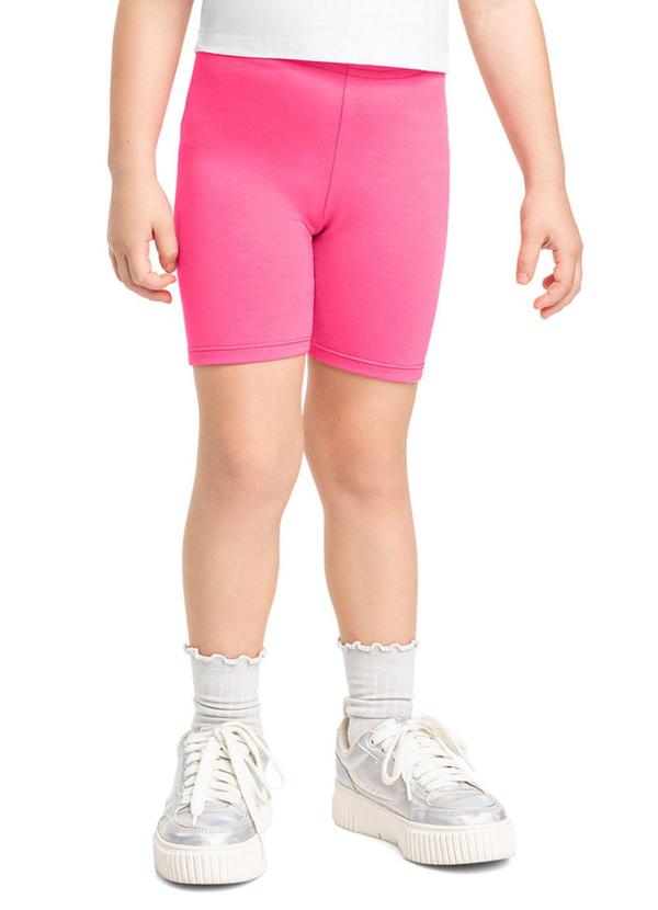 Bermuda Ciclista Infantil Menina Bee Loop Rosa