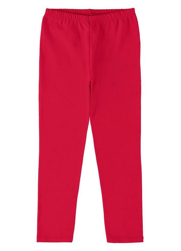 Vista 2 Calça Infantil Cotton Menina Vermelho Rovi Kids Rovi Kids