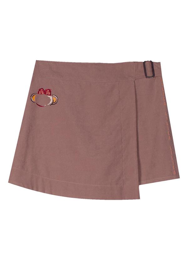 Saia Infantil Feminina Marrom