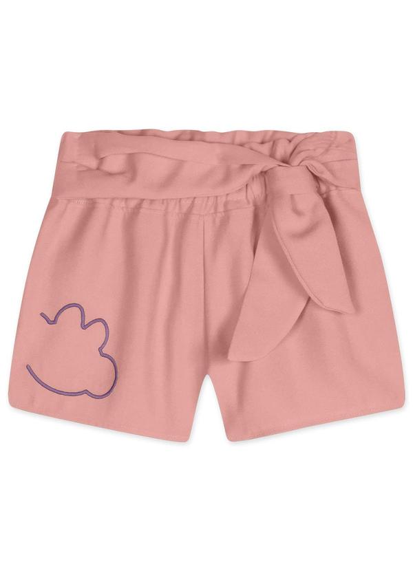 Short Alfaiataria Feminino Bebê Rosa