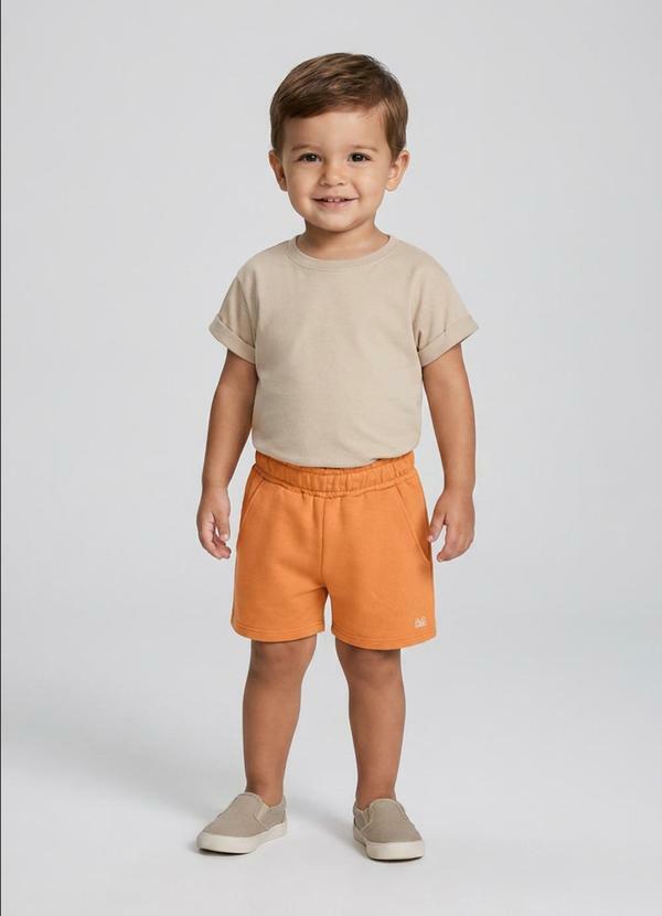 Short com Aroma Feminino Bebê Laranja