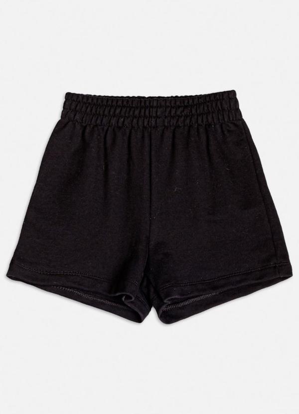 Short de Moletom Black Preto