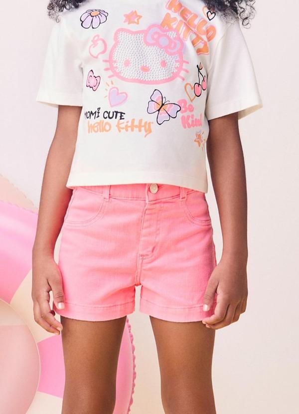 Short de Sarja Rosa