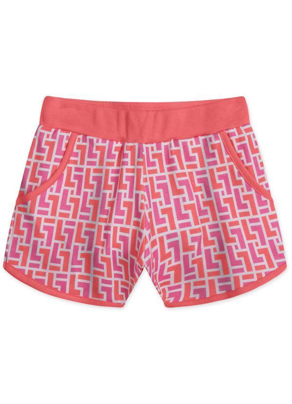 Short Menina Infantil Laranja