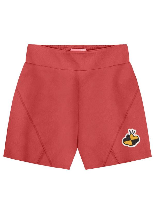 Short Menina Infantil Laranja