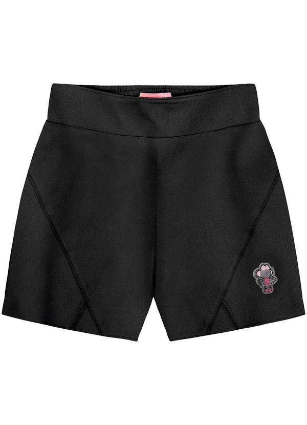 Short Menina Infantil Preto
