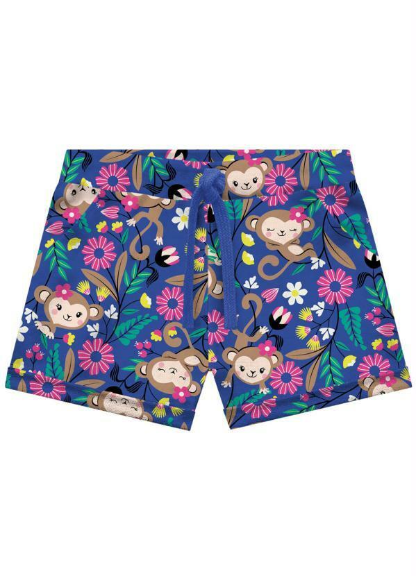 Short Infantil MeninaAzul