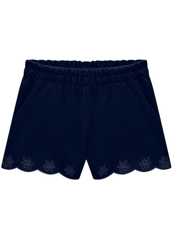 Short Infantil Menina Azul