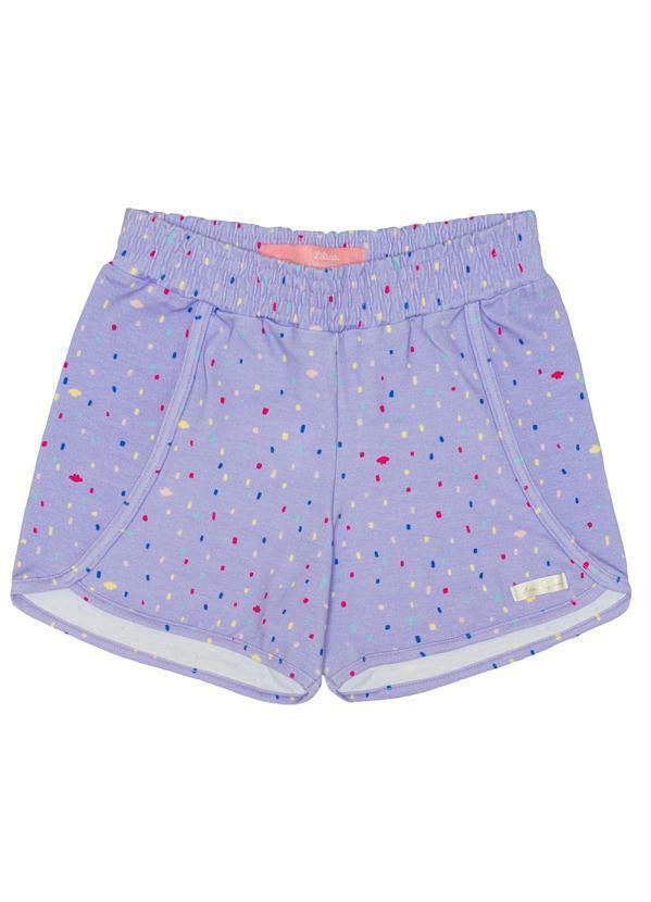 Short Infantil MeninaLilás
