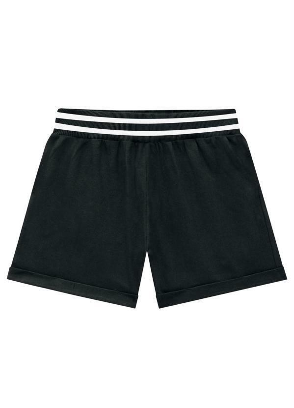 Short Infantil MeninaPreto