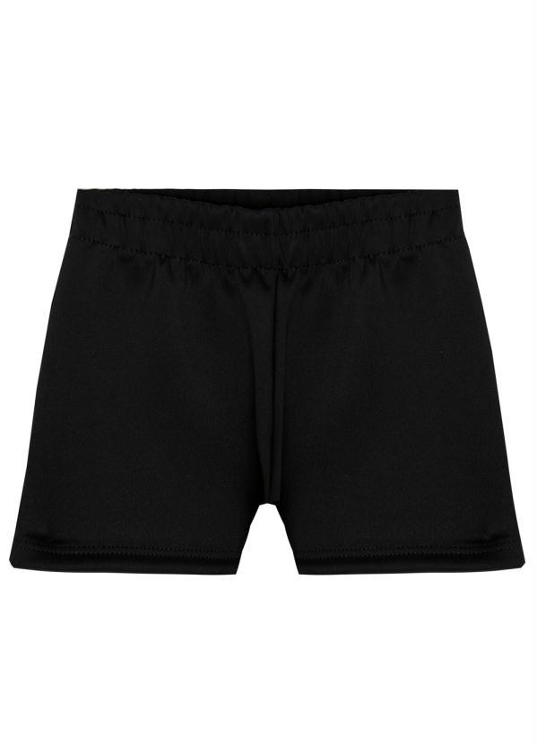 Vista 2 Short Infantil MeninaPreto Milon Milon