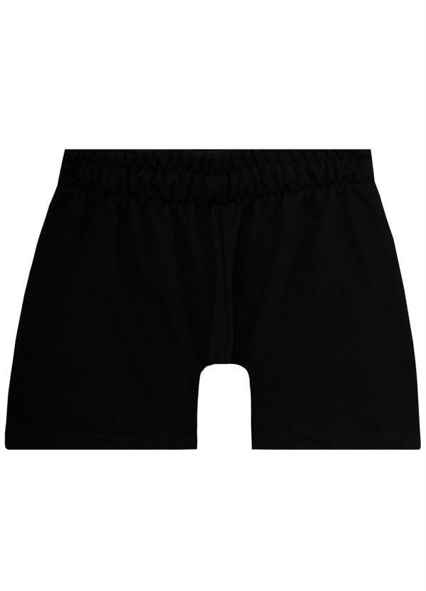 Short Infantil MeninaPreto