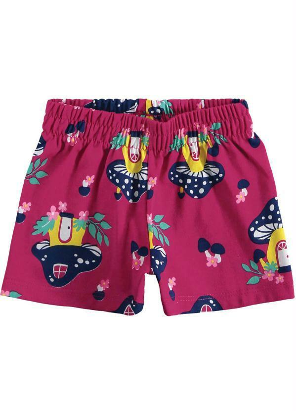 Short Infantil MeninaRosa