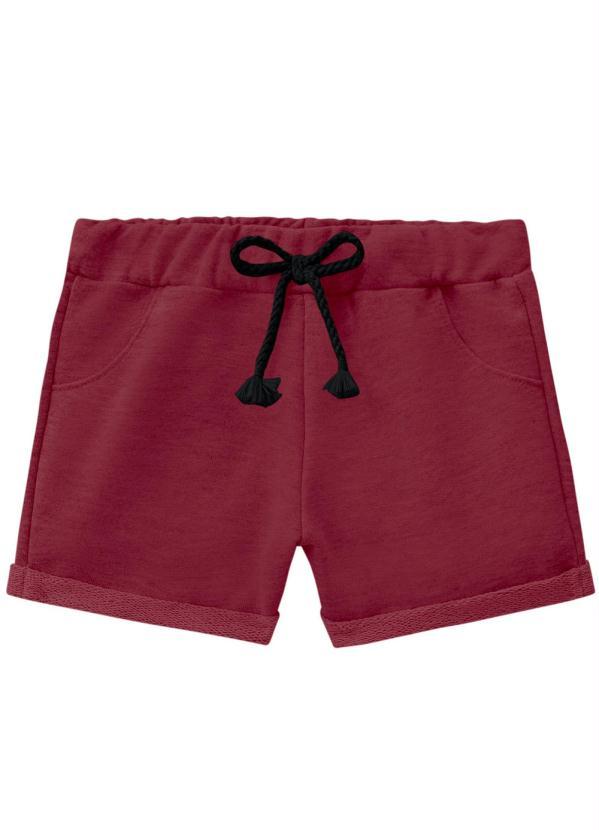 Short Infantil MeninaVermelho