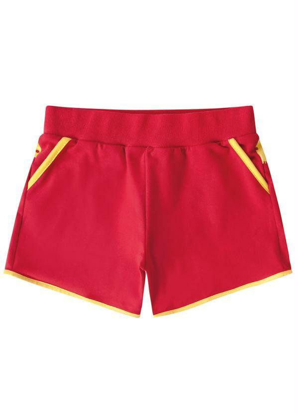 Short Infantil MeninaVermelho