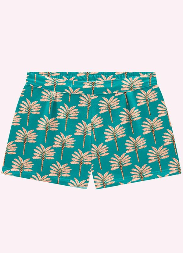Short Infantil Menina em Algodão Milon Verde