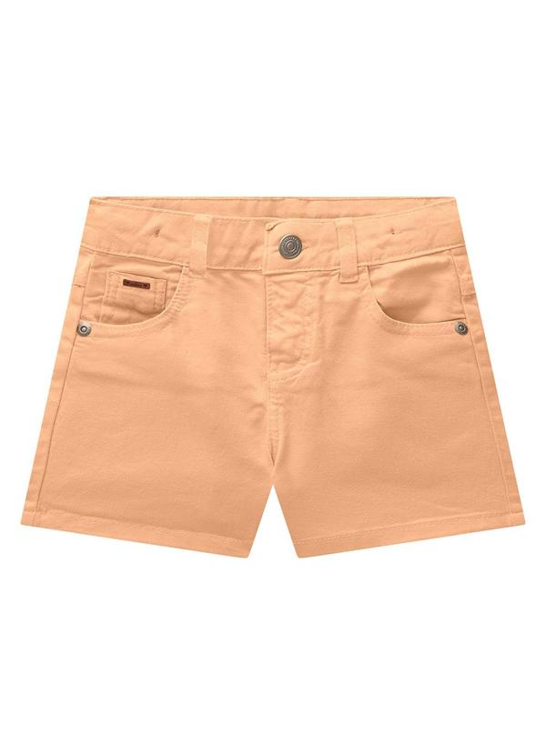 Short Infantil Menina Jeans Laranja
