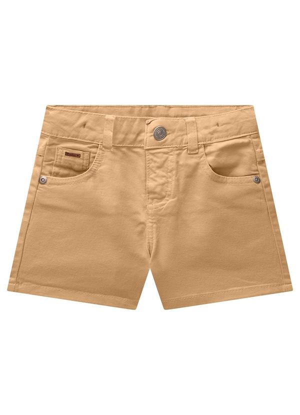 Short Infantil Menina Jeans Marrom