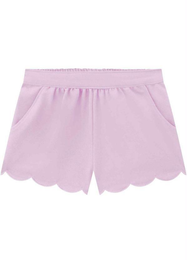 Short Infantil Menina Lilás