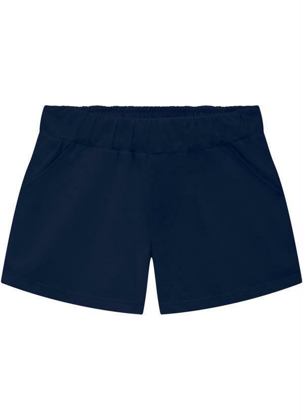 Short Infantil Menina Marinho
