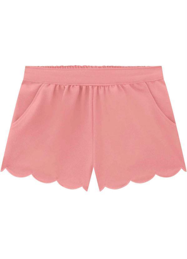 Short Infantil Menina Rosa