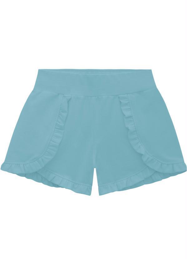 Short Infantil Menina Verde