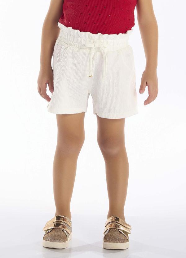 Short Malha Gorgurão Bege
