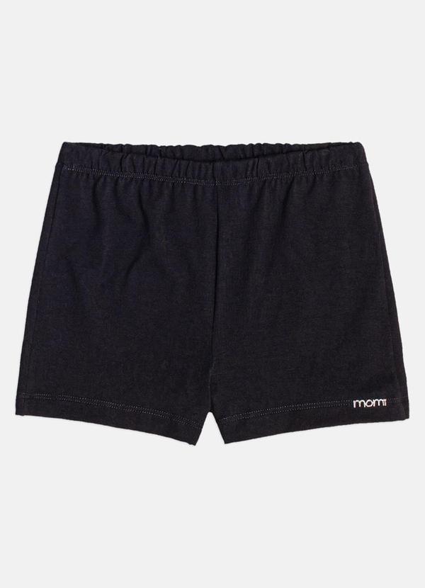 Short Menina Infantil Preto Básico