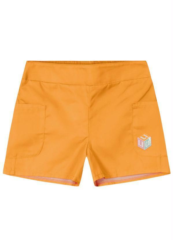 Short Menina Laranja