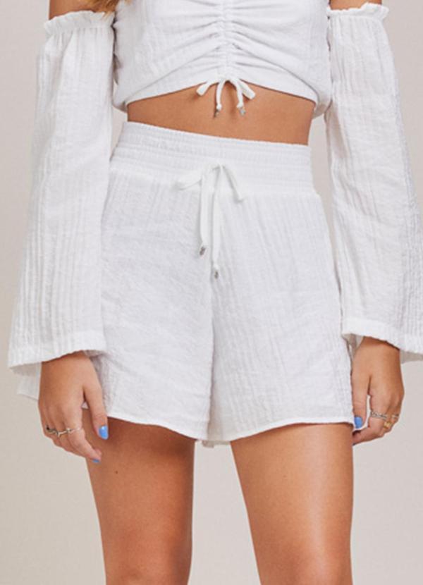 Short Off com Elástico Off White