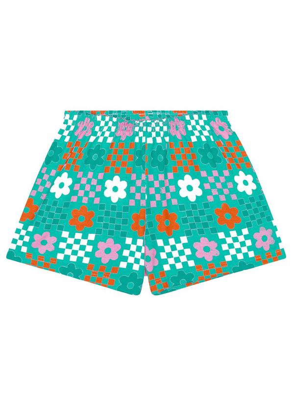 Short Pijama Infantil Menina Flor Turmalina