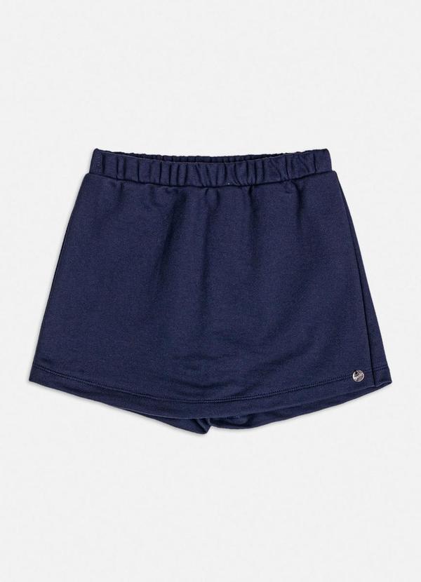 Short Saia de Moletom Marinho Marinho