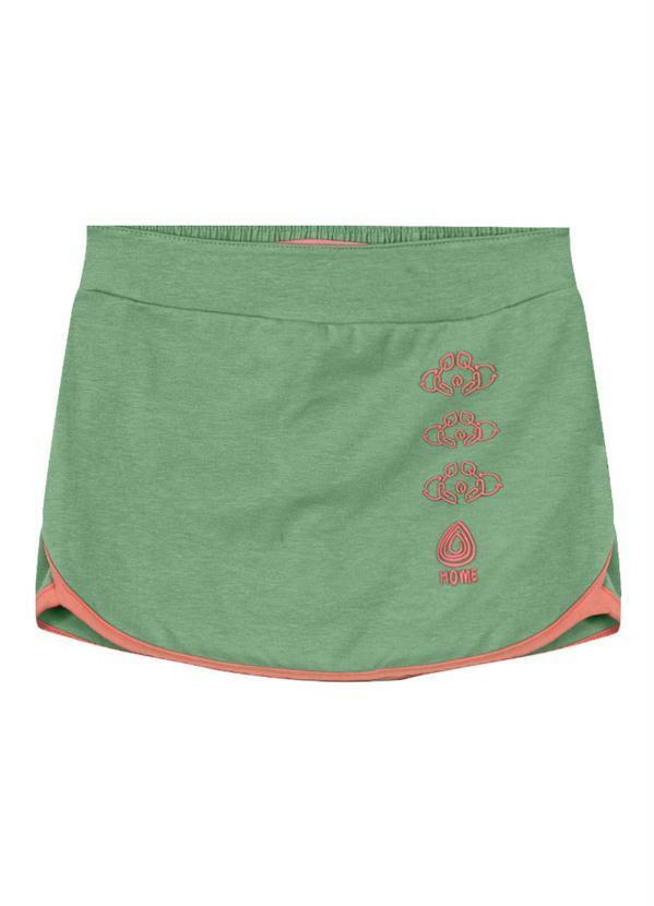 Short-Saia Malha Infantil Verde