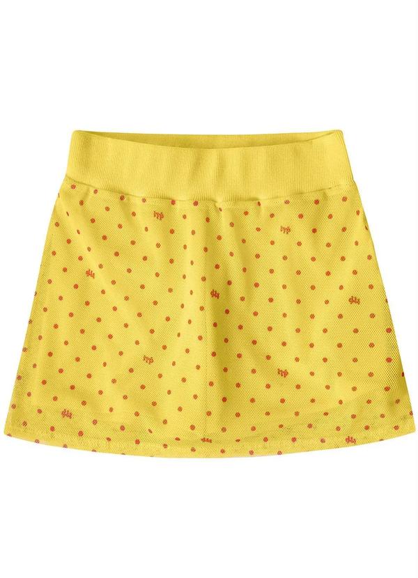 Short-Saia Menina Amarelo