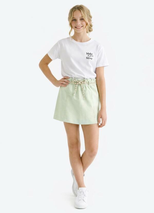 Short Saia Moletinho Verde