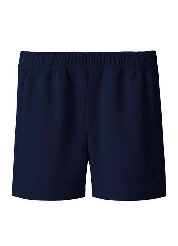 Shorts Básico em Cotton Azul Marinho